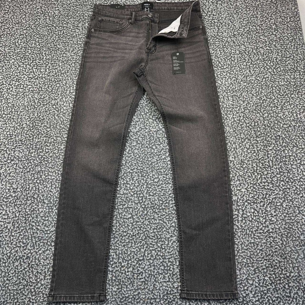 Forever 21 Men‎ Skinny Jeans Size 32x32 Gray Washed Denim Pants New